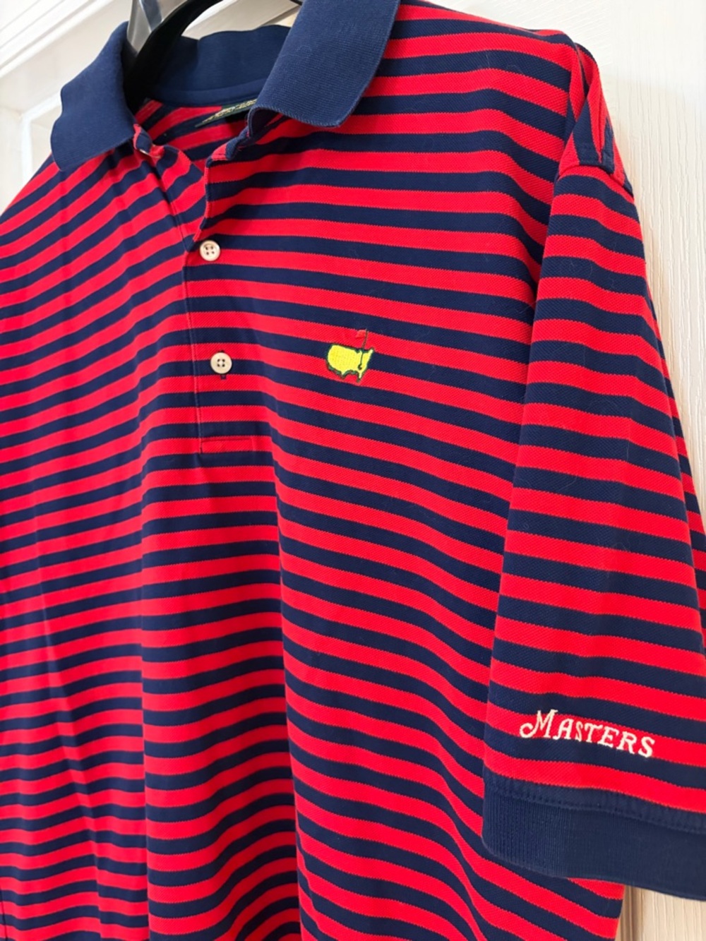 Masters Collection 60s Two-Ply Mercerized Cotton Short Sleeve Stripes Shirt Golf